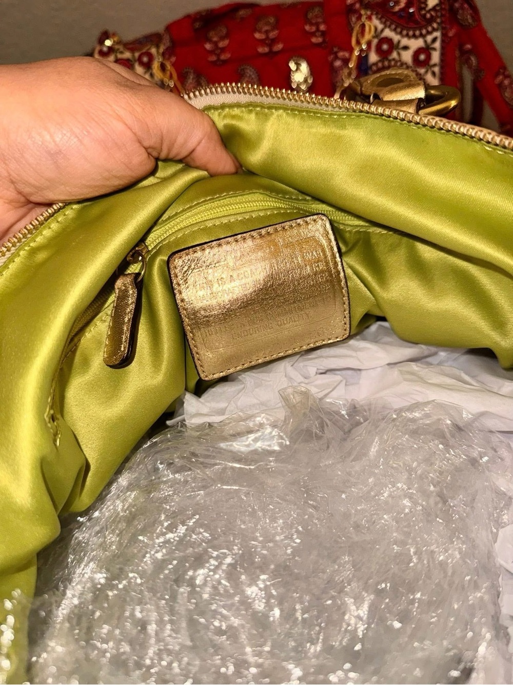 Coach poppy legacy tote bag - Picture 4 of 6